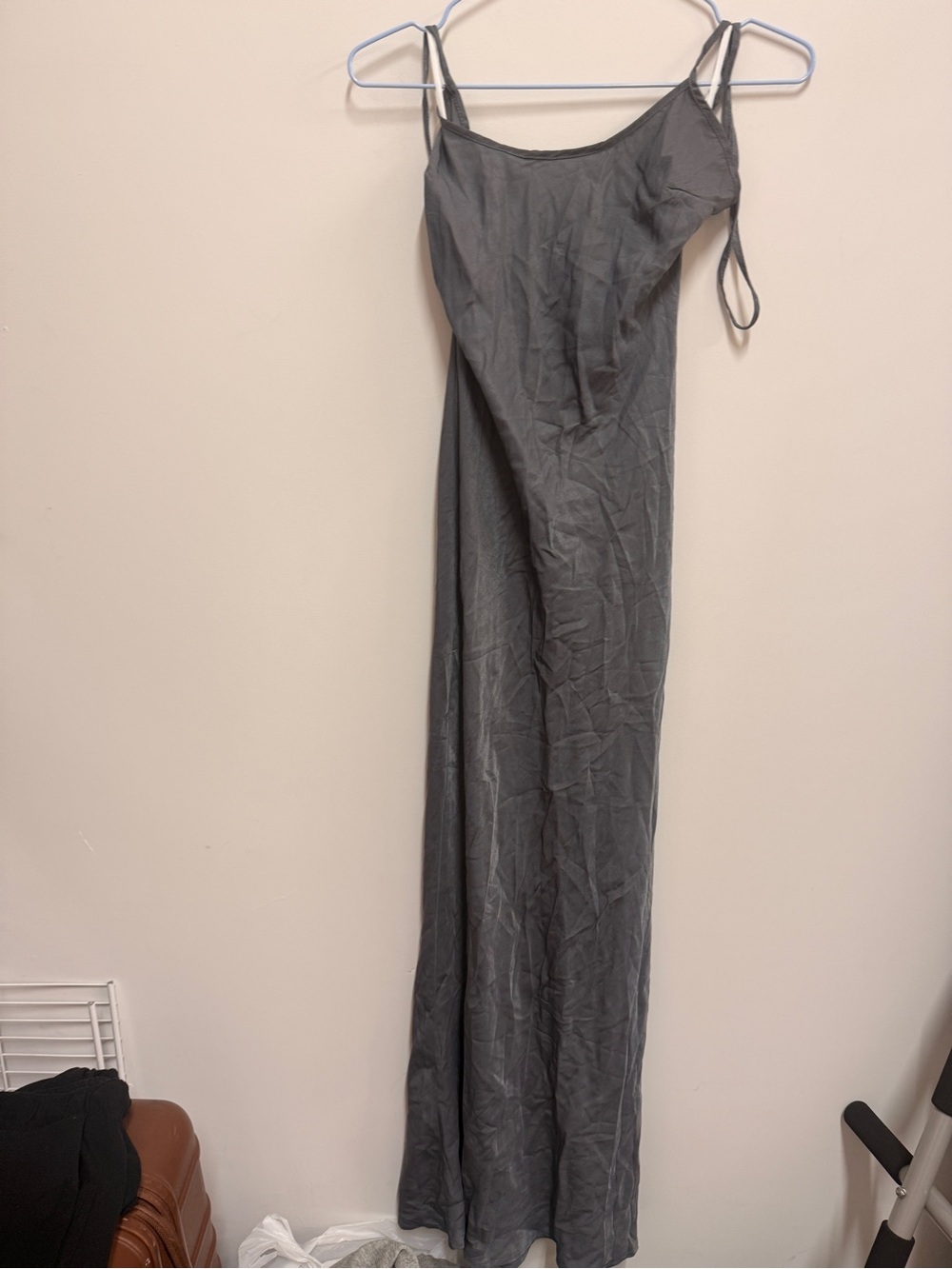Princess Polly Charcoal Gray Slip Maxi Dress